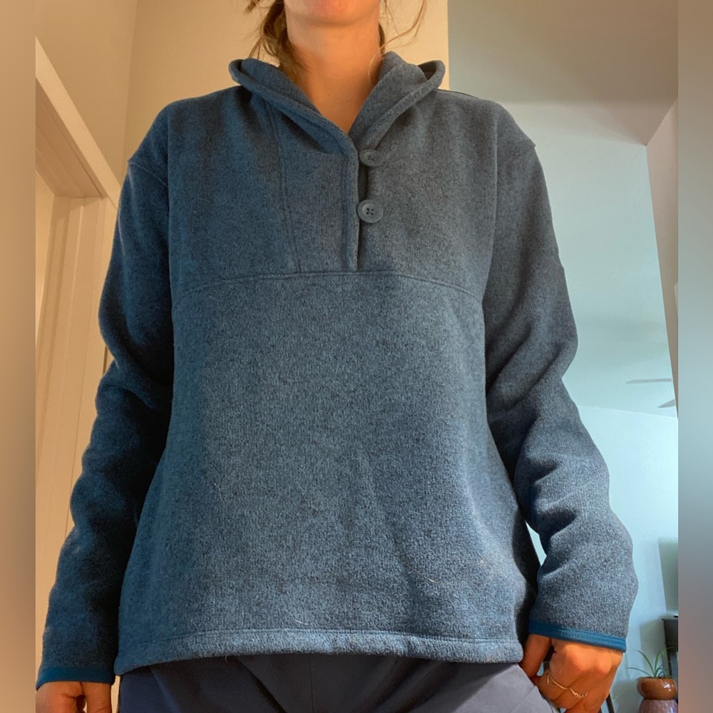 North Face fleece lined sweater